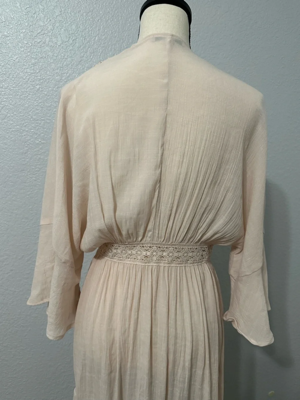 Love Tree Womens Size S Kimono Duster Cover Up Lace Resortwear Beachy Coastal - Picture 7 of 12